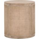 The appearance of Bella Antique Cane End Table In Smoke Gray Oak designed by Essentials For Living in the transitional interior design. This smoke gray oak piece of furniture was selected by 1StopBedrooms from Bella Antique Collection to add a touch of cosiness and style into your home. Sku: 8092.SGRY-OAK/CN. Material: Oak Wood.