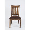 The appearance of Cannon Valley Distressed Dining Chair with Upholstered Seat Set of 2 In Medium Brown designed by Jofran in the transitional interior design. This medium brown piece of furniture was selected by 1StopBedrooms from Cannon Valley Collection to add a touch of cosiness and style into your home. Sku: 1511-392KD. Material: Acacia.