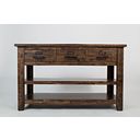 The appearance of Cannon Valley 50 Inch Sofa Table In Medium Brown designed by Jofran in the transitional interior design. This medium brown piece of furniture was selected by 1StopBedrooms from Cannon Valley Collection to add a touch of cosiness and style into your home. Sku: 1510-4. Material: Acacia.