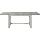 The appearance of Canova Marble Top Dining Table designed by Steve Silver in the transitional interior design. This white piece of furniture was selected by 1StopBedrooms from Canova Collection to add a touch of cosiness and style into your home. Sku: CV500GT. Material: Wood. Table Top Shape: Rectangular. Size: 42".