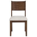 The appearance of Canton Cushioned Seat Side Chair Set of 2 In Brown designed by Steve Silver in the transitional interior design. This brown piece of furniture was selected by 1StopBedrooms from Canton Collection to add a touch of cosiness and style into your home. Sku: CNT500S. Material: Rubberwood.