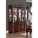 The appearance of Canyonville Hutch and Buffet In Brown Cherry designed by Furniture of America in the traditional interior design. This brown cherry piece of furniture  was selected by 1StopBedrooms from Canyonville Collection to add a touch of cosiness and style into your home. Sku: CM3144H;CM3144B. Material: Wood.