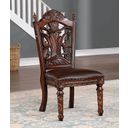 The appearance of Canyonville Side Chair Set of 2 In Brown Cherry and Dark Brown designed by Furniture of America in the traditional interior design. This brown cherry and dark brown piece of furniture  was selected by 1StopBedrooms from Canyonville Collection to add a touch of cosiness and style into your home. Sku: CM3144SC-2PK. Material: Wood.