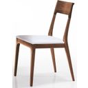 The appearance of Capri Solid Walnut and White Dining Chair Set of 2 designed by Bellini Modern Living in the modern / contemporary interior design. This white piece of furniture was selected by 1StopBedrooms from Capri Collection to add a touch of cosiness and style into your home. Sku: Capri WHT. Material: Walnut.