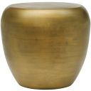 Capsule Aluminum End Table In Gold