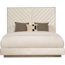 The appearance of Caracole Classic Meet U In The Middle Bed Queen designed by Caracole in the transitional interior design. This white piece of furniture was selected by 1StopBedrooms from Caracole Classic Collection to add a touch of cosiness and style into your home. Sku: CLA-019-105H;CLA-019-105F;CLA-019-105R. Bed Type: Panel Bed. Material: Wood. Bed Size: Queen.