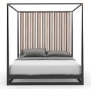 The appearance of Caracole Classic Pinstripe Bed Queen designed by Caracole in the transitional interior design. This dark chocolate piece of furniture was selected by 1StopBedrooms from Caracole Classic Collection to add a touch of cosiness and style into your home. Sku: CLA-020-101F;CLA-020-101H;CLA-020-101R. Bed Type: Canopy Bed. Material: Wood. Bed Size: Queen.