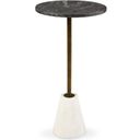 The appearance of Caramont Black And Gold Accent Table designed by Signature Design by Ashley in the modern / contemporary interior design. This black/white/gold piece of furniture was selected by 1StopBedrooms from Caramont Collection to add a touch of cosiness and style into your home. Sku: A4000540. Material: Marble.