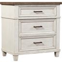 Caraway 2 Drawer Nightstand In Aged Ivory
