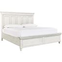 Caraway Queen Panel Bed In White