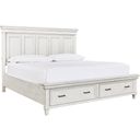 Caraway Queen Panel Storage Bed In White