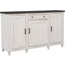 The appearance of Caraway Sideboard In Aged Ivory designed by Aspenhome in the country / farmhouse interior design. This aged ivory piece of furniture was selected by 1StopBedrooms from Caraway Collection to add a touch of cosiness and style into your home. Sku: I248-6808. Material: Wood.