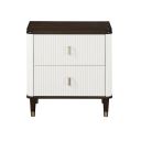 The appearance of Carena Nightstand With Usb In White and Brown designed by ACME in the transitional interior design. This white and brown piece of furniture was selected by 1StopBedrooms from Carena Collection to add a touch of cosiness and style into your home. Sku: BD02028. Material: Wood.