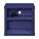 The appearance of Cargo Youth Nightstand (Blue) designed by ACME in the industrial interior design. This blue piece of furniture was selected by 1StopBedrooms from Cargo Collection to add a touch of cosiness and style into your home. Sku: 35937. Material: Metal.
