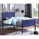 The appearance of Cargo Youth Panel Bed (Blue) (Twin) designed by ACME in the industrial interior design. This blue piece of furniture was selected by 1StopBedrooms from Cargo Collection to add a touch of cosiness and style into your home. Sku: 35930T. Bed Type: Panel Bed. Material: Metal. Bed Size: Twin.