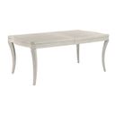 The appearance of Harmony Carissa Leg Table In Eggshell designed by American Drew in the modern / contemporary interior design. This eggshell piece of furniture was selected by 1StopBedrooms from Harmony Collection to add a touch of cosiness and style into your home. Sku: 266-744. Material: Wood. Table Top Shape: Rectangular. Size: 42" x 72".
