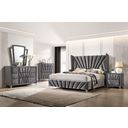 The appearance of Carissa Queen Bed In Gray designed by Furniture of America in the transitional interior design. This gray piece of furniture  was selected by 1StopBedrooms from Carissa Collection to add a touch of cosiness and style into your home. Sku: CM7164Q-1;CM7164Q-2;CM7164Q-3. Bed Type: Platform Bed. Material: Wood. Bed Size: Queen.