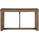 The appearance of Cariton Gray Sofa Table designed by Signature Design by Ashley in the modern / contemporary interior design. This gray piece of furniture was selected by 1StopBedrooms from Cariton Collection to add a touch of cosiness and style into your home. Sku: T471-4. Material: Wood.