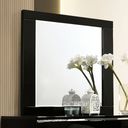 The appearance of Carlie Mirror In Black designed by Furniture of America in the modern / contemporary interior design. This black piece of furniture  was selected by 1StopBedrooms from Carlie Collection to add a touch of cosiness and style into your home. Sku: FOA7039M. Material: Wood.