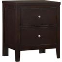 The appearance of Carlton 2-drawer Rectangular Nightstand Cappuccino designed by Coaster in the modern / contemporary interior design. This cappuccino piece of furniture was selected by 1StopBedrooms from Carlton Collection to add a touch of cosiness and style into your home. Sku: 202092. Material: Wood.