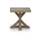 The appearance of Carmel Bay Outdoor End Table In Beige designed by Signature Design by Ashley in the transitional interior design. This beige piece of furniture was selected by 1StopBedrooms from Carmel Bay Collection to add a touch of cosiness and style into your home. Sku: NCP790-702. Material: Aluminium.