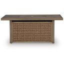 The appearance of Carmel Bay Outdoor Fire Pit Table In Beige designed by Signature Design by Ashley in the transitional interior design. This beige piece of furniture was selected by 1StopBedrooms from Carmel Bay Collection to add a touch of cosiness and style into your home. Sku: NCP790-773.