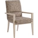 The appearance of Carmel Palmero Upholstered Arm Chair In Monterey designed by Barclay Butera in the transitional interior design. This monterey piece of furniture  was selected by 1StopBedrooms from Carmel Collection to add a touch of cosiness and style into your home. Sku: 931-883-40. Material: Wood.