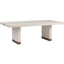 The appearance of Carmel Vista Rectangular Dining Table In Monterey designed by Barclay Butera in the transitional interior design. This monterey piece of furniture  was selected by 1StopBedrooms from Carmel Collection to add a touch of cosiness and style into your home. Sku: 931-877. Material: Wood. Table Top Shape: Rectangular. Size: 44" x 88".