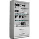 The appearance of Carmen 2 Door Curio (White) designed by ESF in the modern / contemporary interior design. This white high gloss piece of furniture  was selected by 1StopBedrooms from Carmen Collection to add a touch of cosiness and style into your home. Sku: CARMEN2DOORCURIOWHIT. Material: MDF.