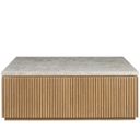 The appearance of Carmen Cocktail Table In Skylark designed by Universal in the modern / contemporary interior design. This skylark piece of furniture  was selected by 1StopBedrooms from Avaline Collection to add a touch of cosiness and style into your home. Sku: U428A801. Material: Wood.
