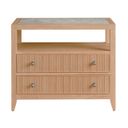The appearance of Carmen Two Drawer Nightstand In Skylark designed by Universal in the modern / contemporary interior design. This skylark piece of furniture  was selected by 1StopBedrooms from Avaline Collection to add a touch of cosiness and style into your home. Sku: U428A356. Material: Wood.