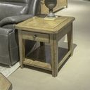 The appearance of Carolina Park End Table In Brown designed by Liberty in the transitional interior design. This brown piece of furniture was selected by 1StopBedrooms from Carolina Park Collection to add a touch of cosiness and style into your home. Sku: 930-OT1020. Material: Solid Rubberwood.