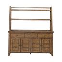 The appearance of Carolina Park Server and Hutch In Amber Brown designed by Liberty in the transitional interior design. This amber brown piece of furniture was selected by 1StopBedrooms from Carolina Park Collection to add a touch of cosiness and style into your home. Sku: 930-SH6638;930-SR6836. Material: Solid Rubberwood.