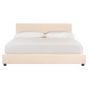 The appearance of Carter Beige Queen Upholstered Bed designed by Safavieh in the modern / contemporary interior design. This beige linen piece of furniture was selected by 1StopBedrooms from Carter Collection to add a touch of cosiness and style into your home. Sku: BED6301B-Q. Bed Size: Queen. Material: Linen. Bed Type: Upholstered Bed.
