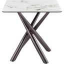 The appearance of Carvell Square Sintered Stone End Side Table In Mirage White designed by Coaster in the modern / contemporary interior design. This mirage white piece of furniture  was selected by 1StopBedrooms from Carvell Collection to add a touch of cosiness and style into your home. Sku: 708137B1;708137B2. Material: Stone.