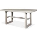 The appearance of Cascade Dovetail Rectangular Counter Height Dining Table designed by Riverside Furniture in the modern / contemporary interior design. This beige piece of furniture was selected by 1StopBedrooms from Cascade Collection to add a touch of cosiness and style into your home. Sku: 73453;73447. Table Top Shape: Rectangular. Size: 36".
