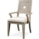 The appearance of Cascade Dovetail Upholstered Wood Back Arm Chair Set Of 2 designed by Riverside Furniture in the modern / contemporary interior design. This white piece of furniture was selected by 1StopBedrooms from Cascade Collection to add a touch of cosiness and style into your home. Sku: 73458. Material: Polyester.
