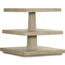 The appearance of Cascade End Table 6120-80116-80 designed by Hooker in the transitional interior design. This light wood piece of furniture  was selected by 1StopBedrooms from Cascade Collection to add a touch of cosiness and style into your home. Sku: 6120-80116-80. Material: Burlap.