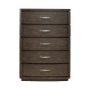 The appearance of Cascade Falls 5 Drawer Chest In Espresso designed by Liberty in the modern / contemporary interior design. This espresso piece of furniture was selected by 1StopBedrooms from Cascade Falls Collection to add a touch of cosiness and style into your home. Sku: 732-BR41. Material: Solid Rubberwood.