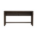 The appearance of Cascade Falls Console Bar Table In Espresso designed by Liberty in the modern / contemporary interior design. This espresso piece of furniture was selected by 1StopBedrooms from Cascade Falls Collection to add a touch of cosiness and style into your home. Sku: 732-OT7236. Table Top Shape: Rectangular. Material: Solid Rubberwood.