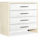The appearance of Cascade Four-Drawer Bachelor Chest designed by Hooker in the transitional interior design. This white piece of furniture was selected by 1StopBedrooms from Cascade Collection to add a touch of cosiness and style into your home. Sku: 6120-90017-05. Material: Resin.