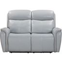 The appearance of Cascade Power Reclining Loveseat In Seamist Grey designed by Parker House in the modern / contemporary interior design. This seamist grey piece of furniture was selected by 1StopBedrooms from Cascade Collection to add a touch of cosiness and style into your home. Sku: MCAS#822PH-SMGR. Material: Leather.