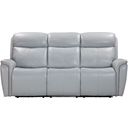 The appearance of Cascade Power Reclining Sofa In Seamist Grey designed by Parker House in the modern / contemporary interior design. This seamist grey piece of furniture was selected by 1StopBedrooms from Cascade Collection to add a touch of cosiness and style into your home. Sku: MCAS#832PH-SMGR. Material: Leather.