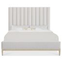 The appearance of Cascade Queen Upholstered Bed In White designed by Hooker in the transitional interior design. This white piece of furniture  was selected by 1StopBedrooms from Cascade Collection to add a touch of cosiness and style into your home. Sku: 6120-90350-80. Bed Type: Platform Bed. Material: Wood. Bed Size: Queen.