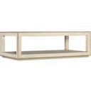 The appearance of Cascade Rectangle Cocktail Table designed by Hooker in the transitional interior design. This light wood piece of furniture was selected by 1StopBedrooms from Cascade Collection to add a touch of cosiness and style into your home. Sku: 6120-80110-80. Material: Oak Veneer.
