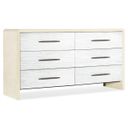 The appearance of Cascade Six-Drawer Dresser 6120-90002-05 designed by Hooker in the transitional interior design. This white piece of furniture was selected by 1StopBedrooms from Cascade Collection to add a touch of cosiness and style into your home. Sku: 6120-90002-05. Material: Resin.