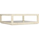 The appearance of Cascade Square Cocktail Table designed by Hooker in the transitional interior design. This white piece of furniture  was selected by 1StopBedrooms from Cascade Collection to add a touch of cosiness and style into your home. Sku: 6120-80112-05. Material: Burlap.