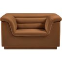 The appearance of Cascade Velvet Fabric Chair In Saddle designed by Meridian in the modern / contemporary interior design. This saddle piece of furniture was selected by 1StopBedrooms from Cascade Collection to add a touch of cosiness and style into your home. Sku: 192Saddle-C. Material: Velvet.
