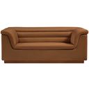 The appearance of Cascade Velvet Fabric Loveseat In Saddle designed by Meridian in the modern / contemporary interior design. This saddle piece of furniture was selected by 1StopBedrooms from Cascade Collection to add a touch of cosiness and style into your home. Sku: 192Saddle-L. Material: Velvet.