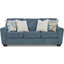 The appearance of Cashton Queen Sofa Sleeper In Blue designed by Signature Design by Ashley in the modern / contemporary interior design. This blue piece of furniture  was selected by 1StopBedrooms from Cashton Collection to add a touch of cosiness and style into your home. Sku: 4060539. Material: Polyester.